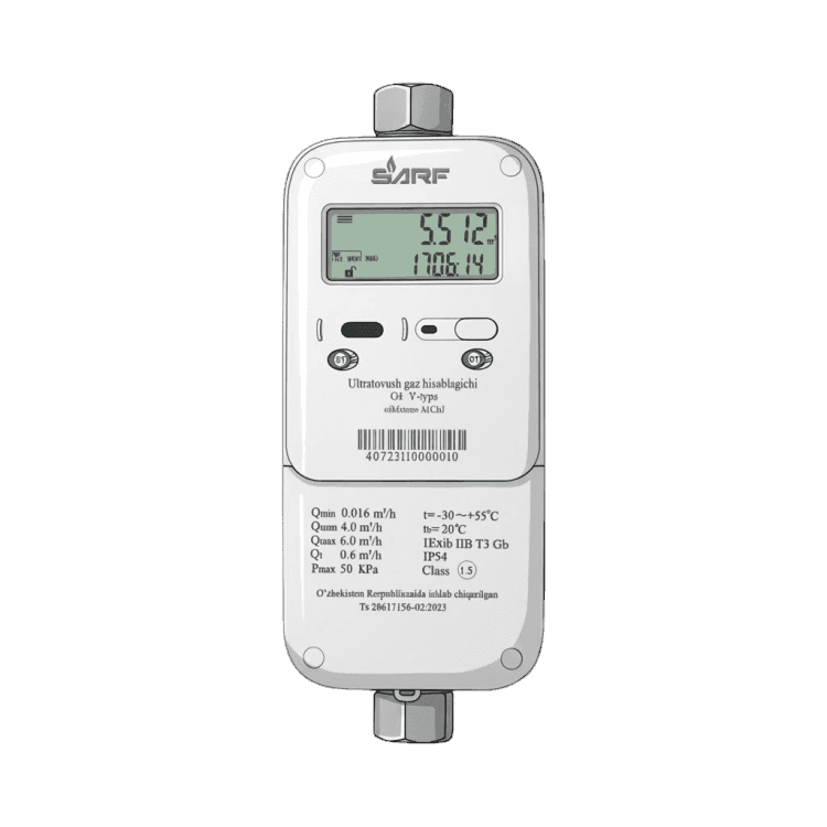 SARF GPRS G4 Ultrasonic Gas Meter – Smart Natural Gas Meter