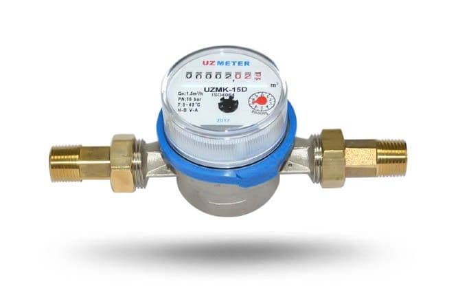 счётчик горячей и холодной воды /Uzmeter Dn - 15 /Китай - 1