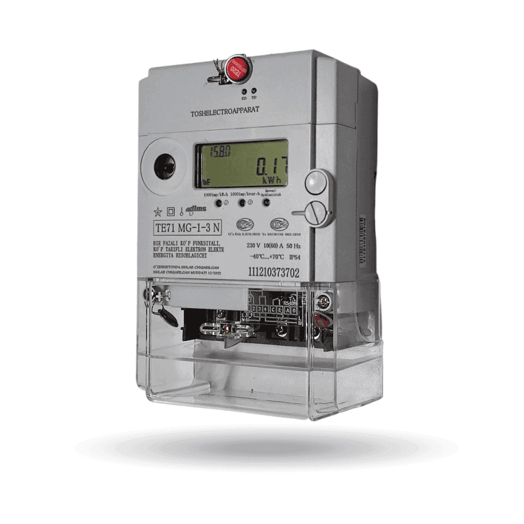 1-fazali счётчик электроэнергии | TE71 mg-1-3 | 220V 5 - 60A | GSM-модем - 1