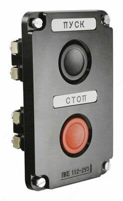 Пост кнопочный ПКЕ 112-2 У3 IP40 (карболит) ГОСТ - 1